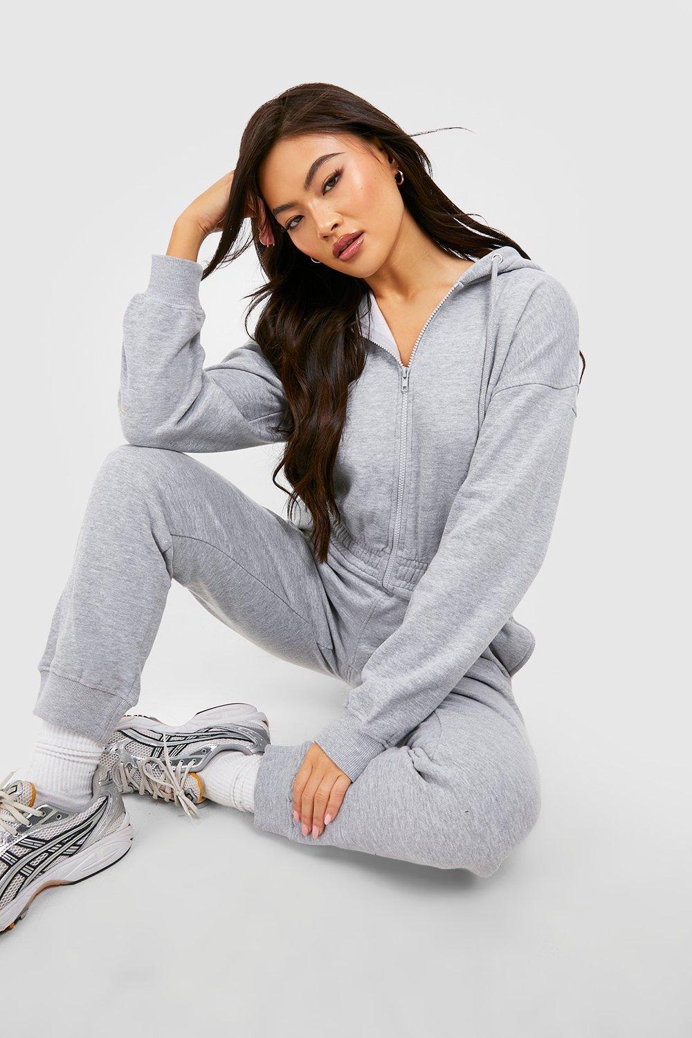 Sweatshirt jumpsuit on sale